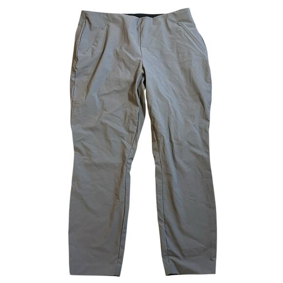 Duluth Trading Co Flexcellent Gray Skinny Leg Ankle Pants Sz 16 Outdoors Travel - Picture 1 of 5
